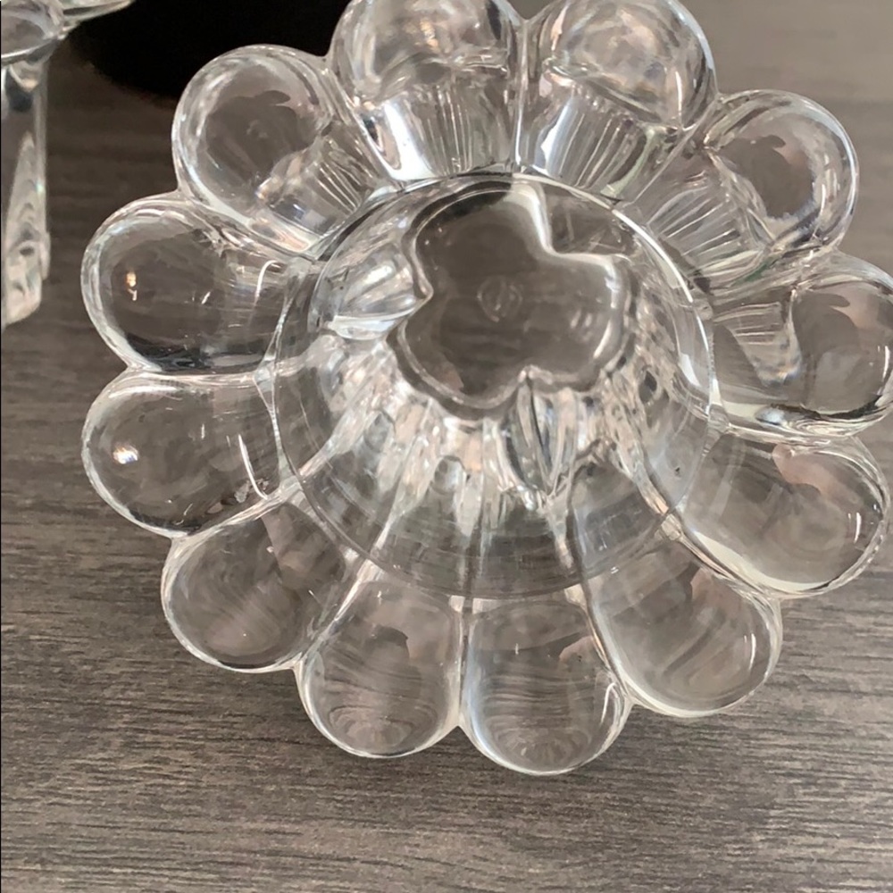 🍒Borgonovo Italian Glass Candle Holders Taper - Picture 4 of 9